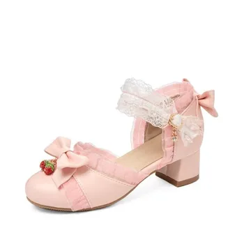 Нови пролетно-летни сандали принцеса на висок ток за момичета, детски рокля за изказвания, кожени обувки за танци, студентски деца, 28-39