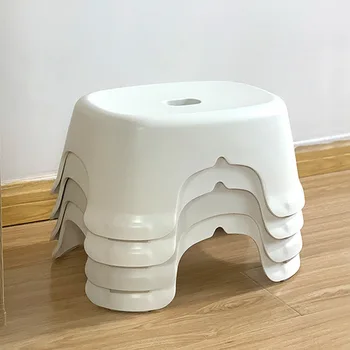 Столче за баня, нескользящий прост детска табуретка в японски стил, малка табуретка може да бъде преносимо, столче за тоалетна, работа на смени обувки на ниско столче